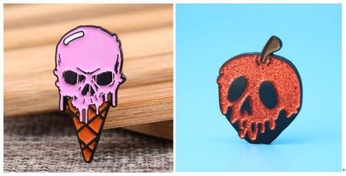 The punk custom pins to create a cool punk style